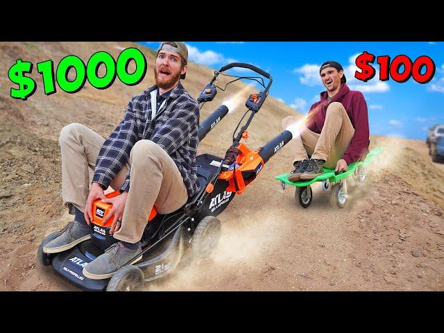 *BEST DIY CAR WINS* $100 vs $1000 Homemade Car Budget Challenge!