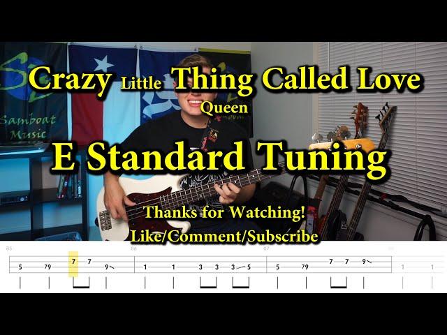 Crazy Little Thing Called Love - Queen (Bass Cover with Tabs)