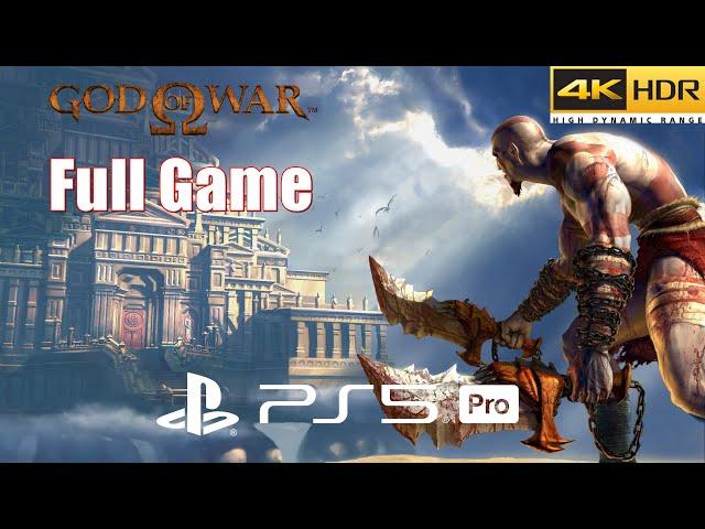 God of War HD Remastered PS5 Pro | Full Game Walkthrough in 4K HDR 60FPS (Must Play #16)