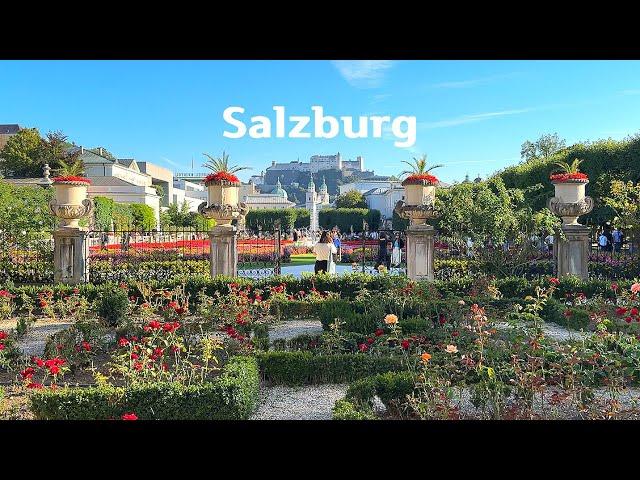 [4K]Walking tour of Salzburg, Austria: The Royal City of Mozart & The sound of music.  2023