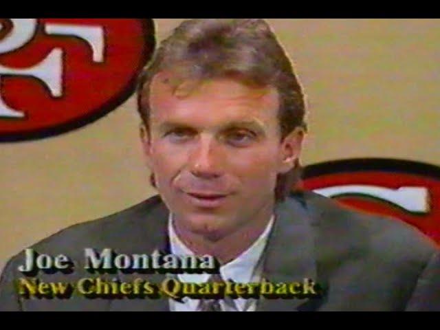 Joe Montana traded from San Fransico 49ers to Kansas City Chiefs 1993