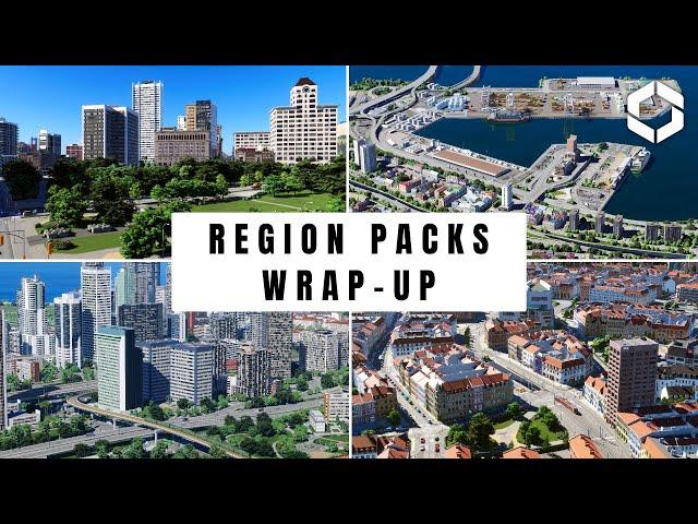 Region Packs Wrap-Up: From 3 Modded & Detailed City | Cities: Skylines 2 - Cinematic Video