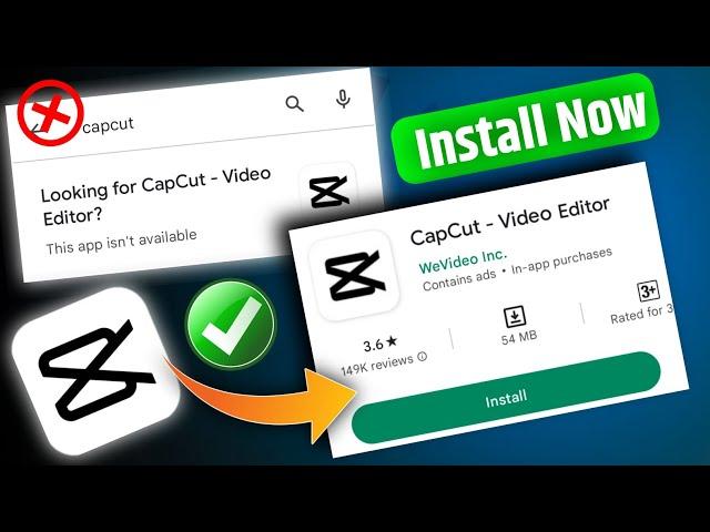 Capcut this app isn't available | Capcut play store pe download nahi ho raha hai | Capcut Problem |