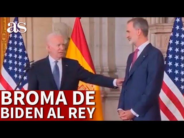 La BROMA de BIDEN a FELIPE VI que dejó al REY a carcajada limpia | Diario AS