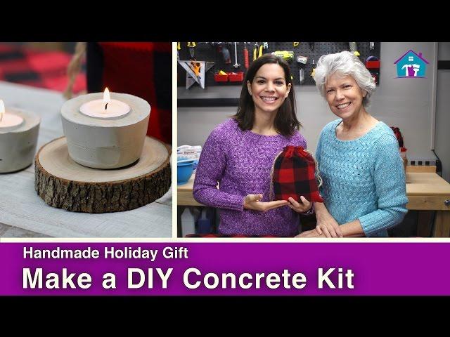 Handmade Holiday Gift: DIY Concrete Kit