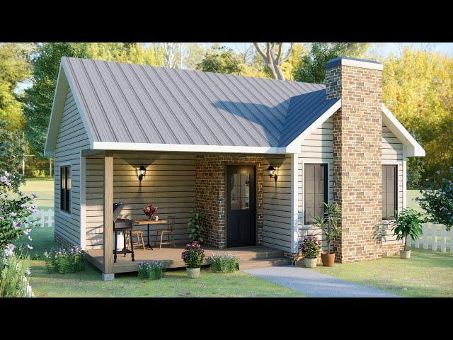26'x23' (8x7m) Discover the Beauty of a Small and Cozy Country House | Tiny House Full Tour!