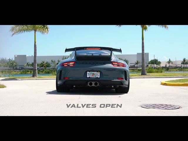 Akrapovic Slip-On Exhaust 991.2 Porsche GT3/GT3RS (Revs, Take Off, Flyby)