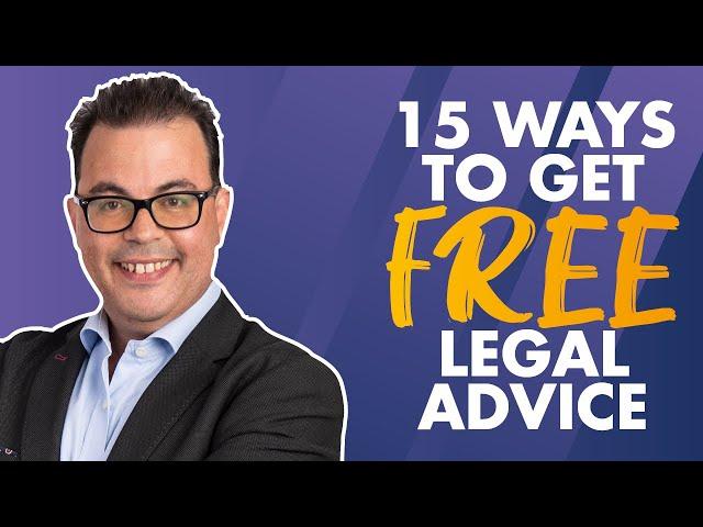 15 ways to get FREE legal advice