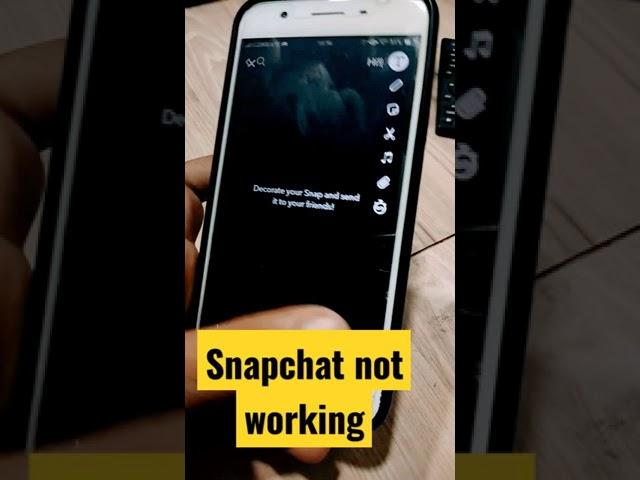 Snapchat not working #shorts #snapchat