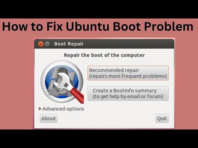 Fix Ubuntu Boot Problem