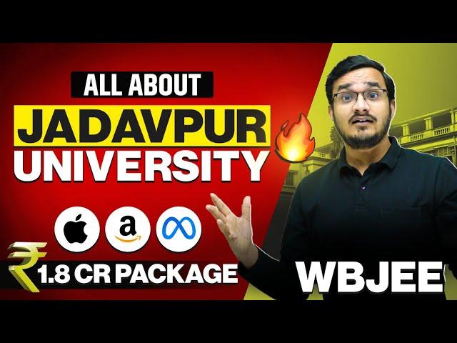 Jadavpur University ️ || 1.8 Cr Package  WBJEE || Best College Review Series