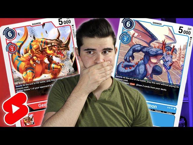 Digimon TCG The *NEW* Red Geogreymon and Blue Coredramon are GAME CHANGERS!! #SHORTS