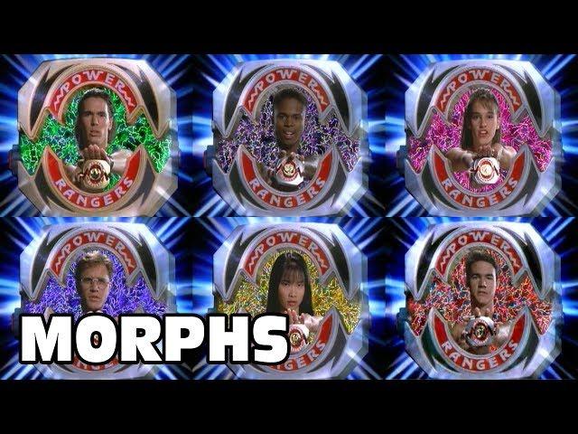 Mighty Morphin - All Ranger Morphs | Power Rangers Official