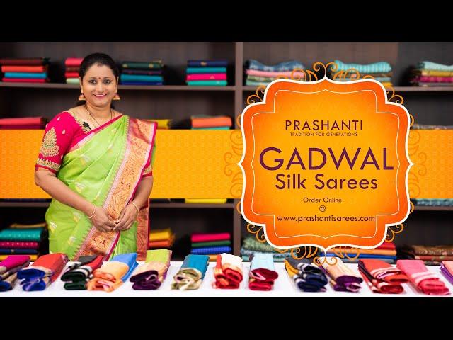 Gadwal Silk Sarees | Prashanti | 5 June 2023