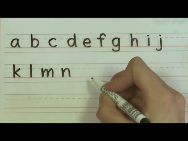 Write the Alphabet - English Handwriting for Kids