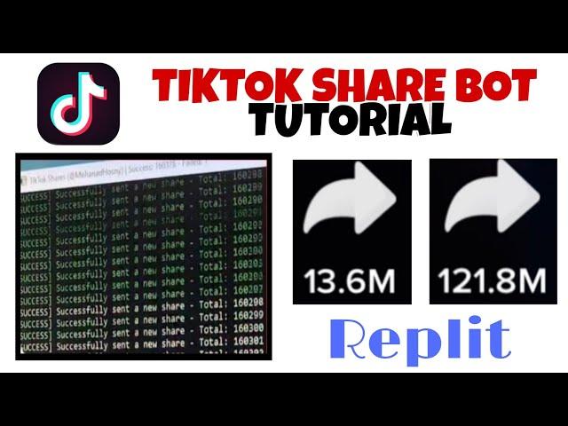 Tiktok share bot mobile | how to share bot on replit tiktok tutorial? 100% working method !