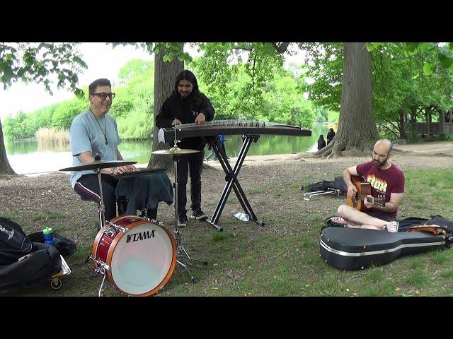 Tama Club-JAM Mini, Guzheng, Concertmate 380, and acoustic guitar improv at Prospect Park