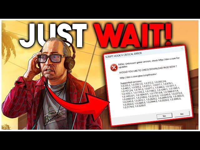 How to Fix Script hook V Critical Error FIX (JUST WAIT!!!)