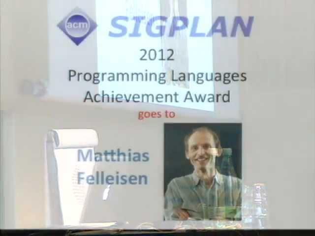ICFP 2012.  ACM SIGPLAN awards.