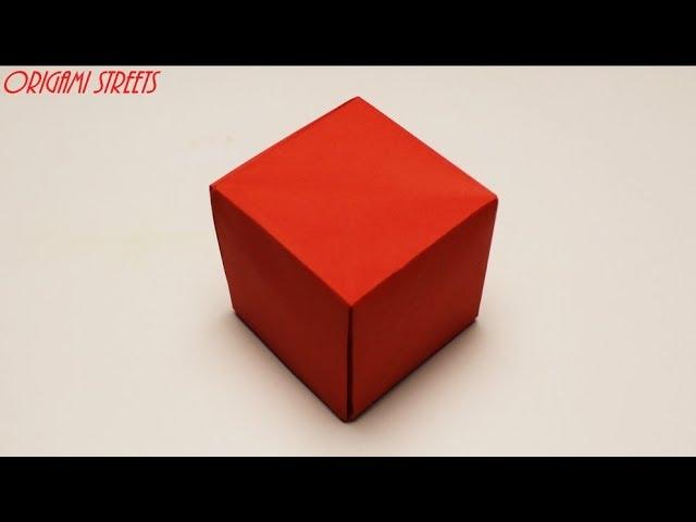 How to make seamless cube out of paper. Origami.