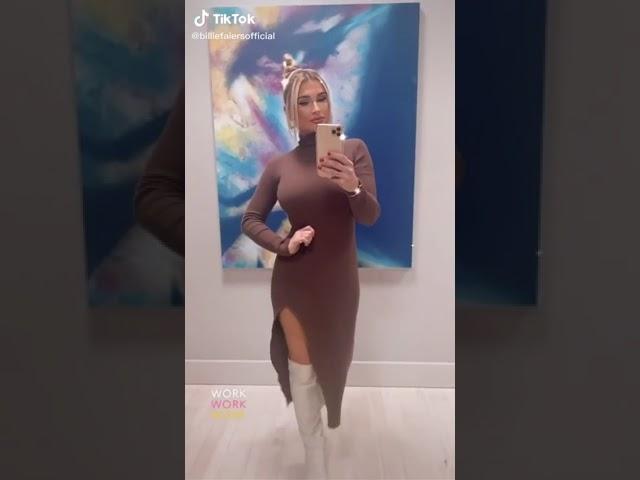 Charming female celebrities TikTok: billiefaiersofficial