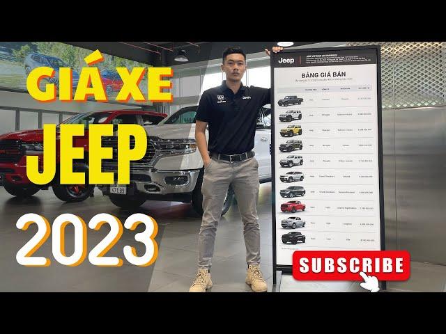 CẬP NHẬT MỚI - GIÁ XE JEEP 2023 VÀ RAM 2023 | ƯU ĐÃI CỰC KHỦNG KHI ĐẶT CỌC XE| DUY JEEP