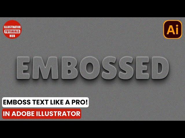 Emboss Text Effect Illustrator | Letterpress Effect Engraving Style 3d Neumorphism Editable Engraved