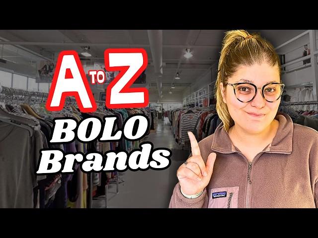 A-Z BEST BRANDS TO THRIFT & RESELL Online in 2024! Selling on eBay & Poshmark!