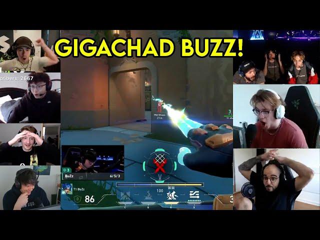 Valorant Pros/Streamers Reacts To T1 BuZz Insane 4k Against G2 In VCT