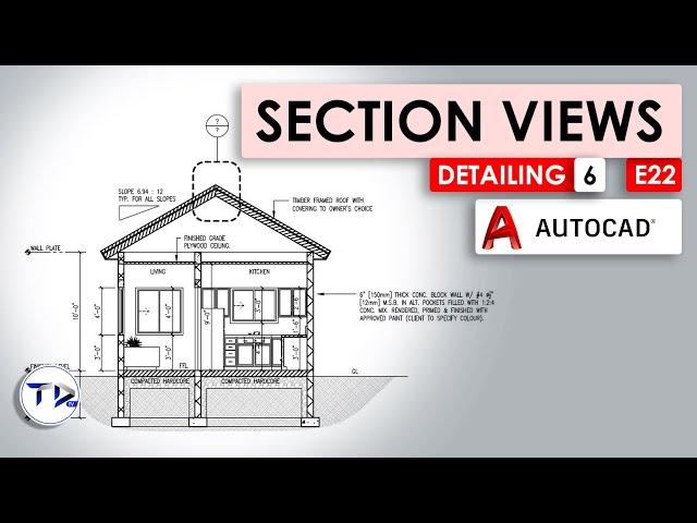 DETAILING Part 6 - (Section Elevation) in AutoCAD Architecture 2023