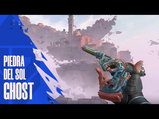 Piedra Del Sol Ghost Skin Gameplay - Valorant Battle Pass Skins