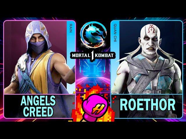 MK1 Angels Creed (RAIN) VS Roethor (QUAN CHI)Mortal Kombat 14K 60ᶠᵖˢ