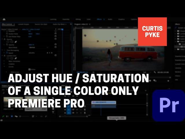 How To Adjust Saturation of a Single Color - Selective Color Correction - Premiere Pro