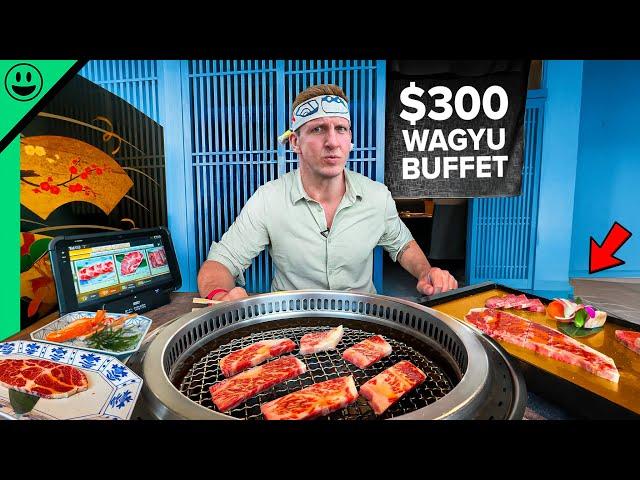 Poor Man VS Rich Man Buffet in Japan!! Unlimited Beef!!