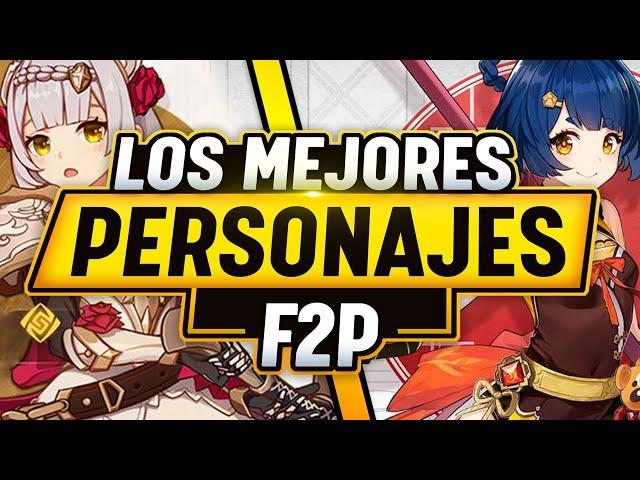 ¡ESTOS SON los PERSONAJES F2P que DEBERÍAS SUBIR! - Guía para principiantes - Genshin Impact