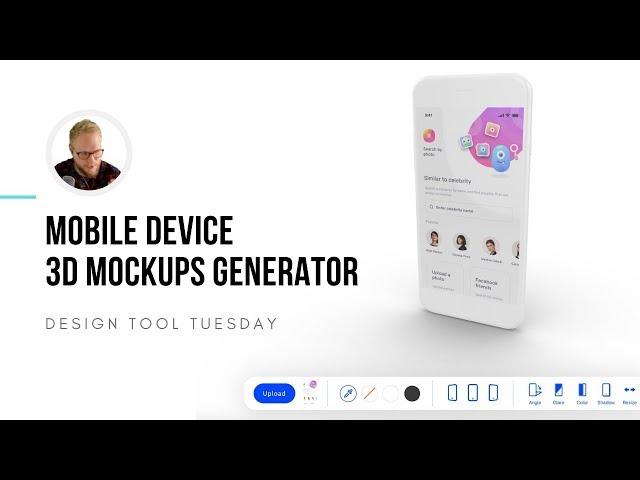 Mobile Device 3D Mockup Online Generator - Design Tool Tuesday, Ep40