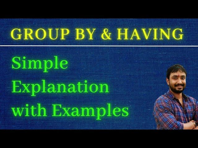 GROUP BY  & HAVING || SQL Tutorial for Beginners