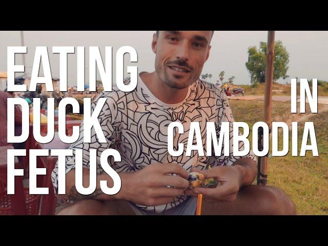 WE ATE DUCK FETUS  | Cambodia Vlog Day 1