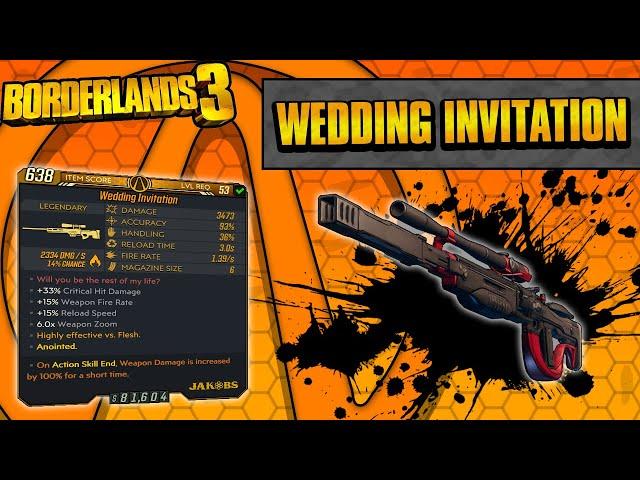 Borderlands 3 | Wedding Invitation Legendary Weapon Guide (Insane One-Shot Sniper!)