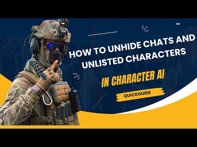 How to Unhide Chats and Unlisted Characters in Character AI