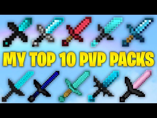 MY TOP 10 BEST PvP TEXTURE PACKS (1.8.9)