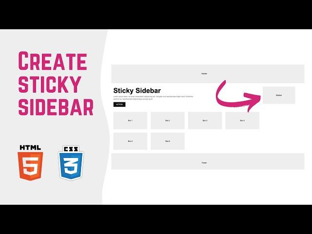 Create Sticky Sidebar on Scroll