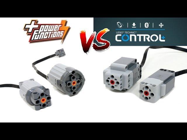 NEW LEGO Control+ motors VS Power Functions motors