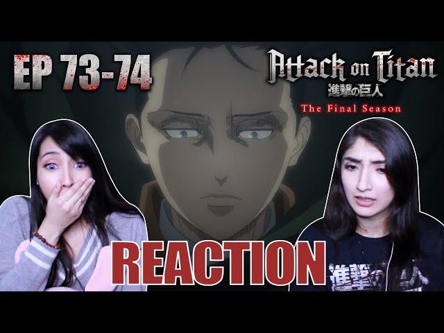 NOT LEVI!! | Attack on Titan: The Final Season Episodes 73-74 Reaction Highlights