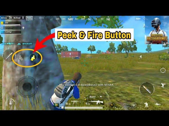 How to Enable Peek and Fire Option in Pubg Mobile | How to Enable Peek and Fire Button