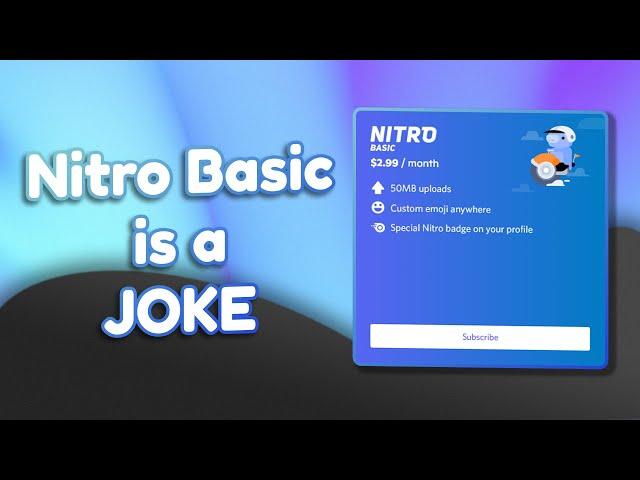 Discord's Nitro Basic is a Joke (like this video)