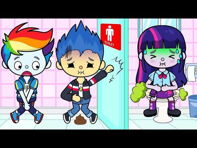 Please Open The Toilet Door! Part 2 | My Little Pony In Toca Life World | 내 작은 조랑말 슬픈 기원 사랑 이야기