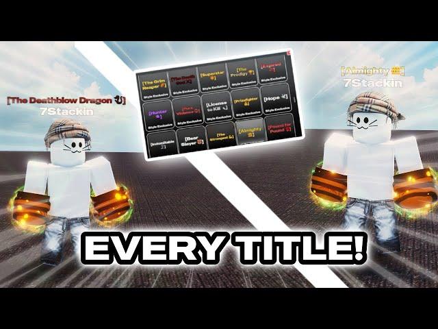 EVERY NEW STYLE EXCLUSIVE TITLE IN UNTITLED BOXING GAME! (UNTITLED BOXING GAME)