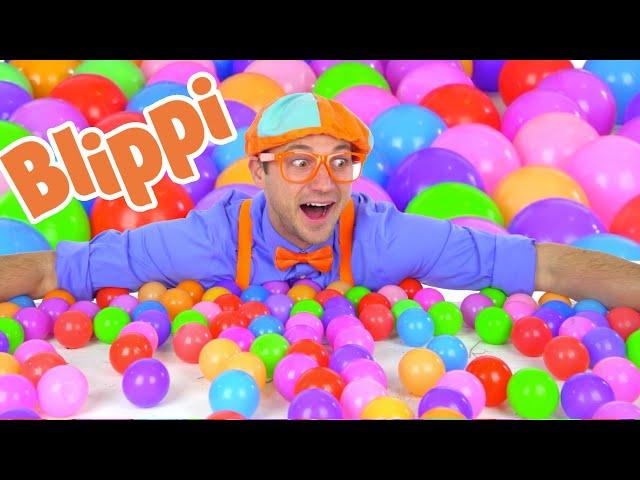 Blippi Fun and Learning With Color Balls | 1 Hour Of Blippi Learning Videos