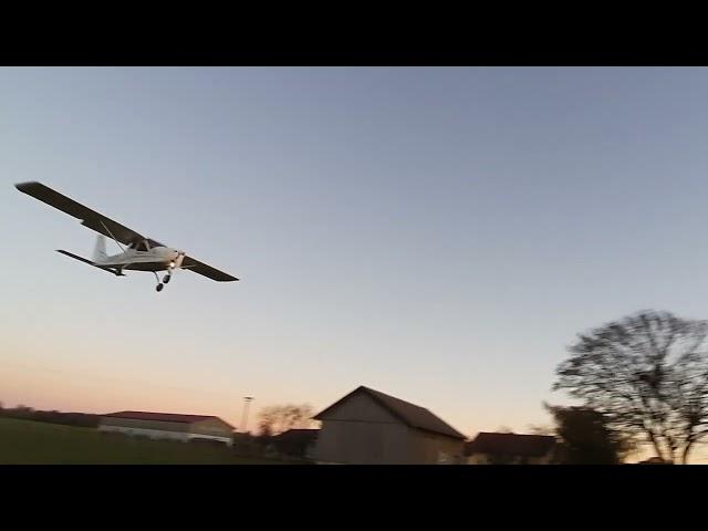 4K | "Handy shot!" | P92 landing on a "Cow meadow" | west of Munich 09.2023